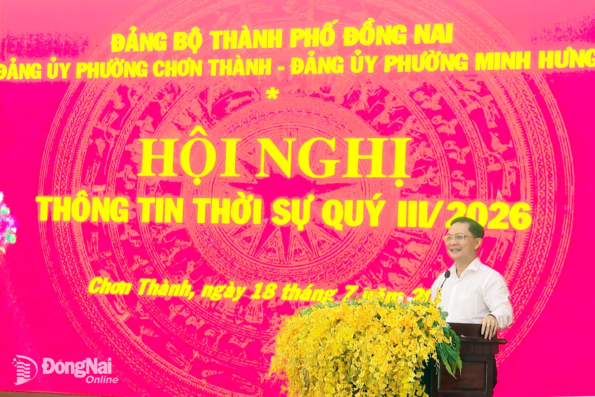 Phường Chơn Thành, Minh Hưng nghe thông tin thời sự quý III năm 2026